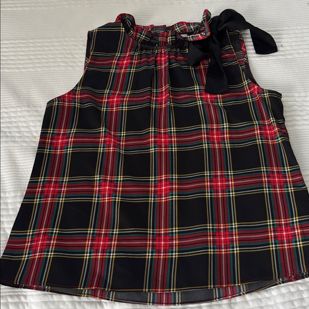 J. Crew Multicolor Plaid Top